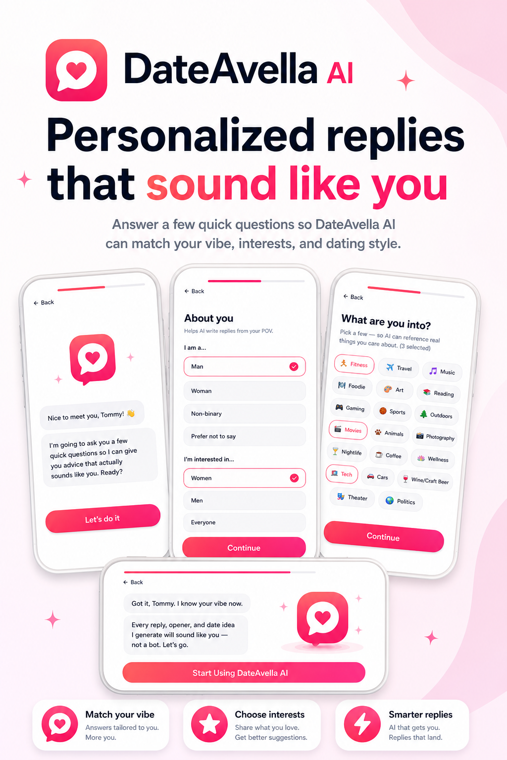Personalized replies that sound like you