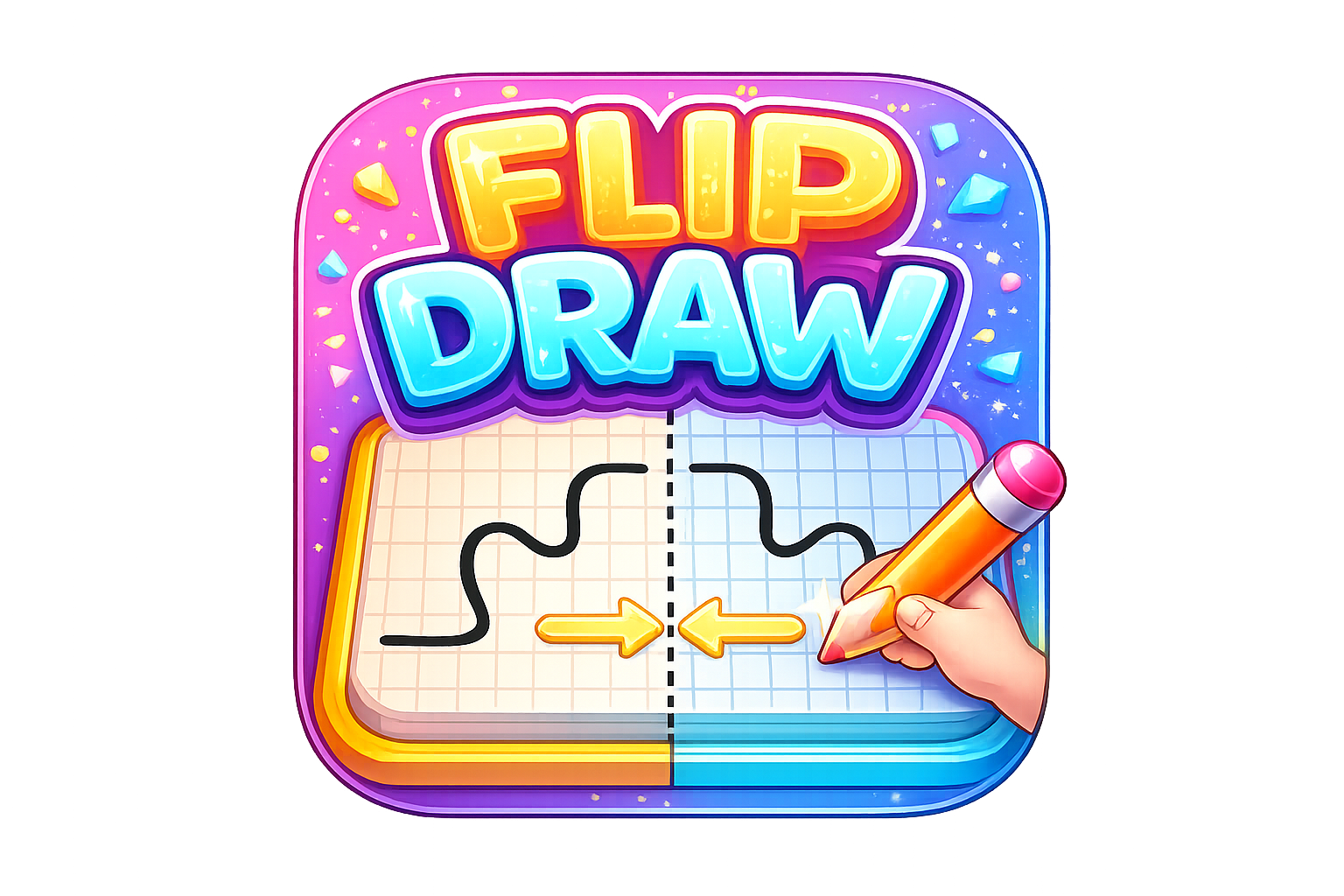 FlipDraw — Mirror Drawing Puzzle