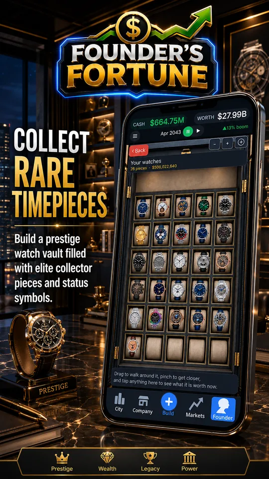 Collect rare timepieces