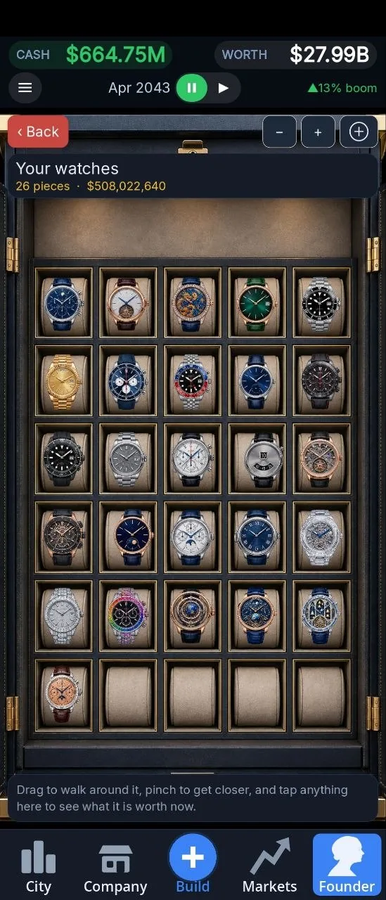 Vault of rare watches